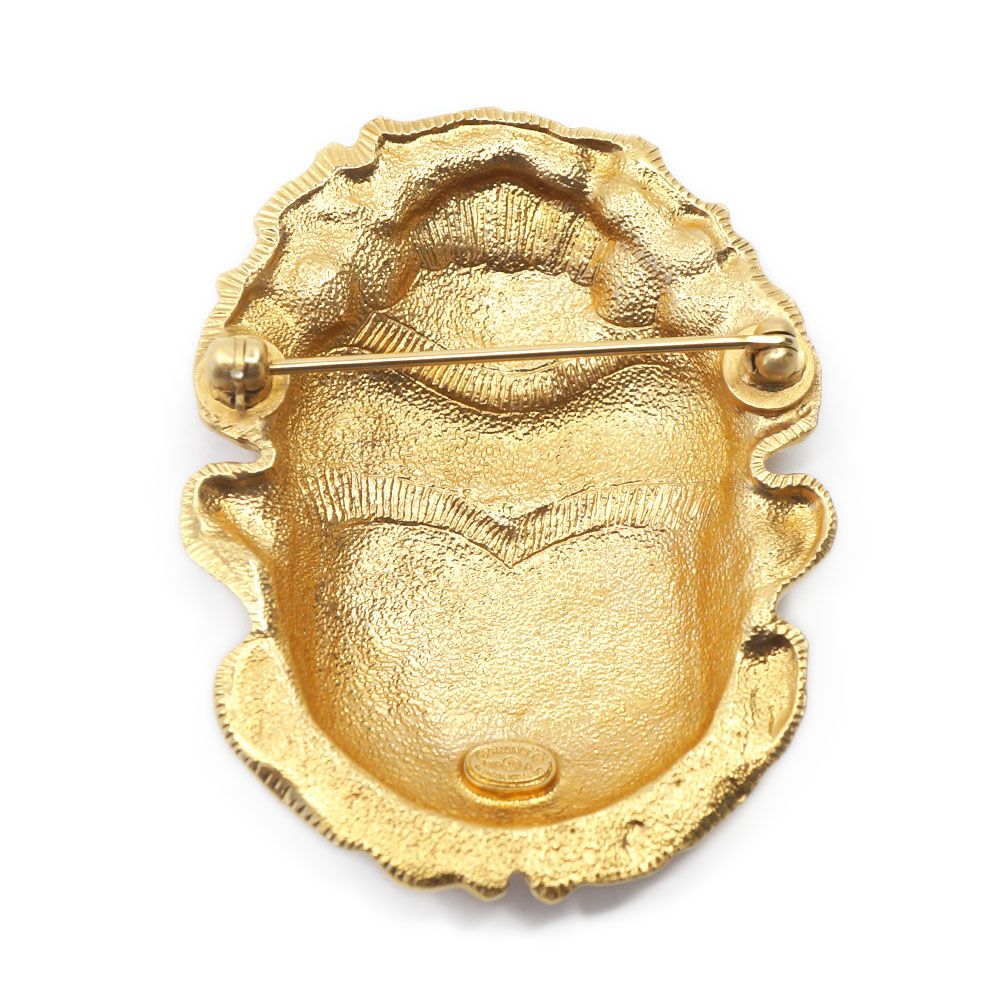 Chanel Scarab Brooch Gold — view 2