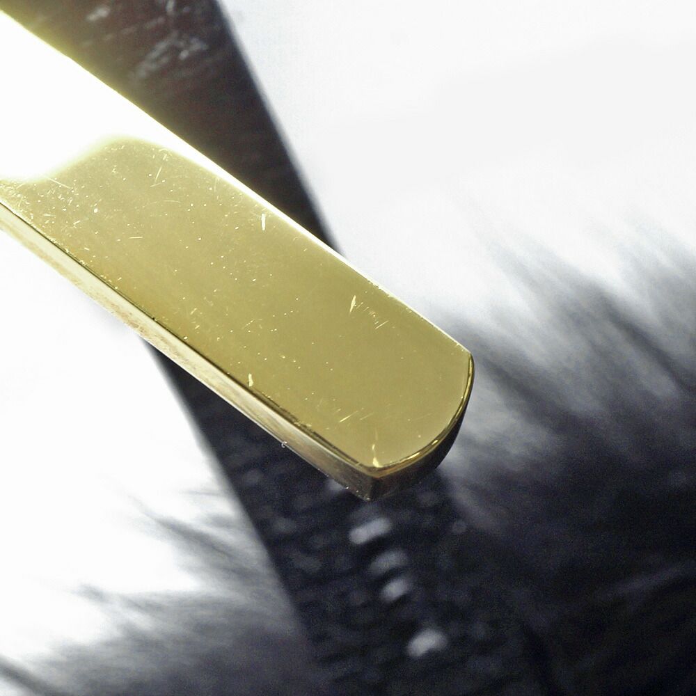 Fendi Pom Charm Black Gold Bag Strap — view 7