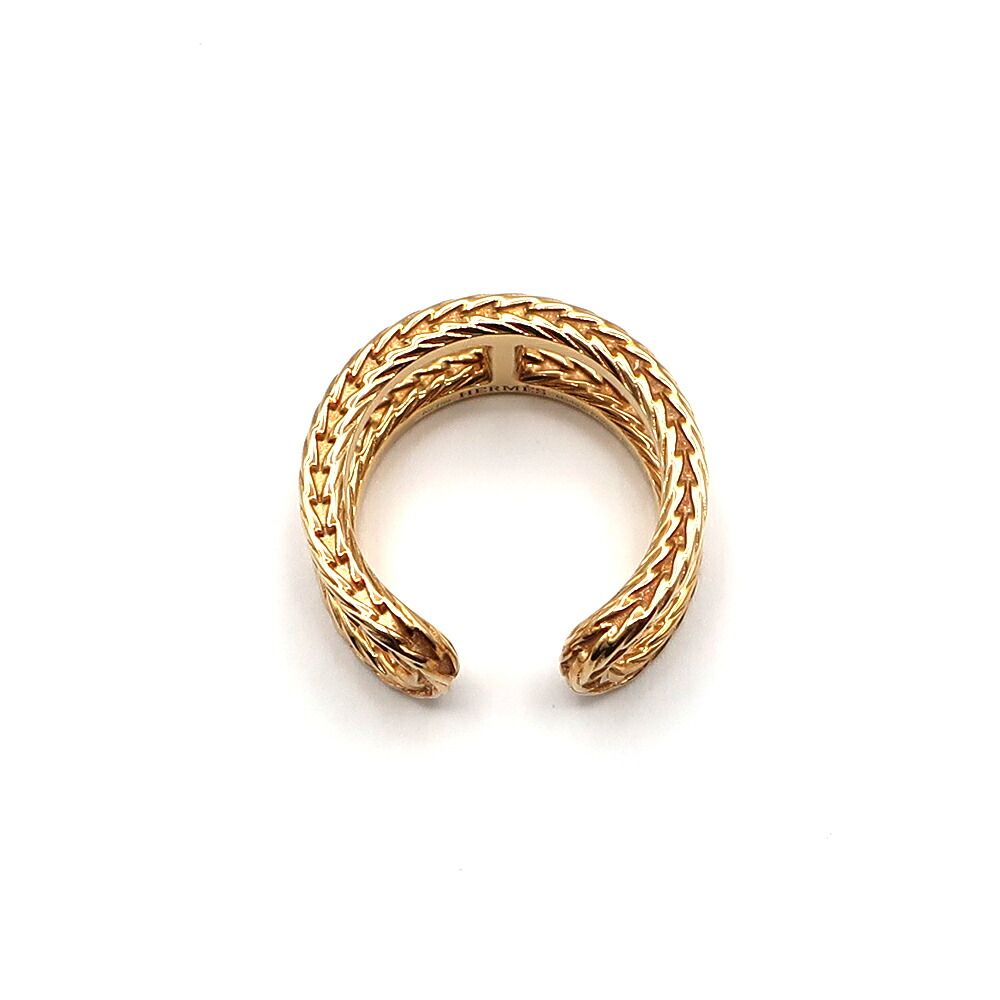 Hermes Chaine D'ancre Danae Ring Small 52 18k Yellow Gold — view 4