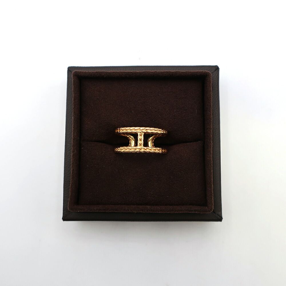Hermes Chaine D'ancre Danae Ring Small 52 18k Yellow Gold — view 8