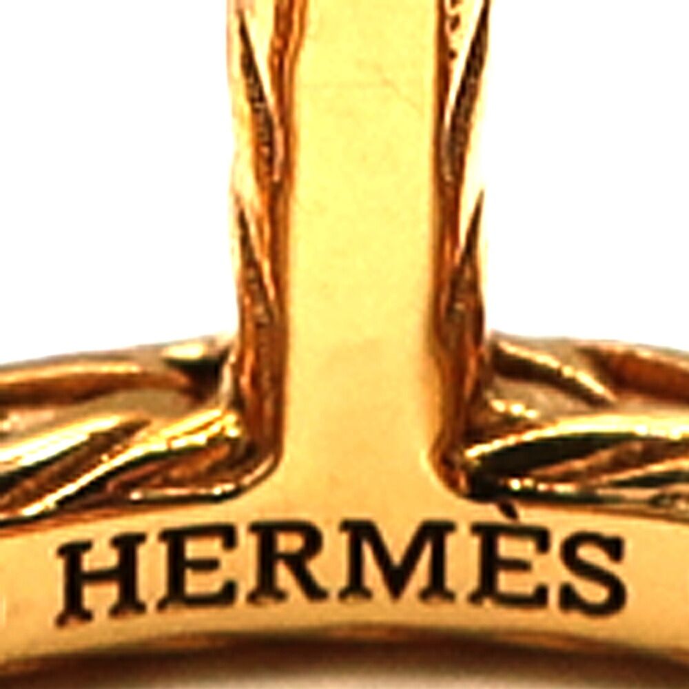 Hermes Chaine D'ancre Danae Ring Small 52 18k Yellow Gold — view 5