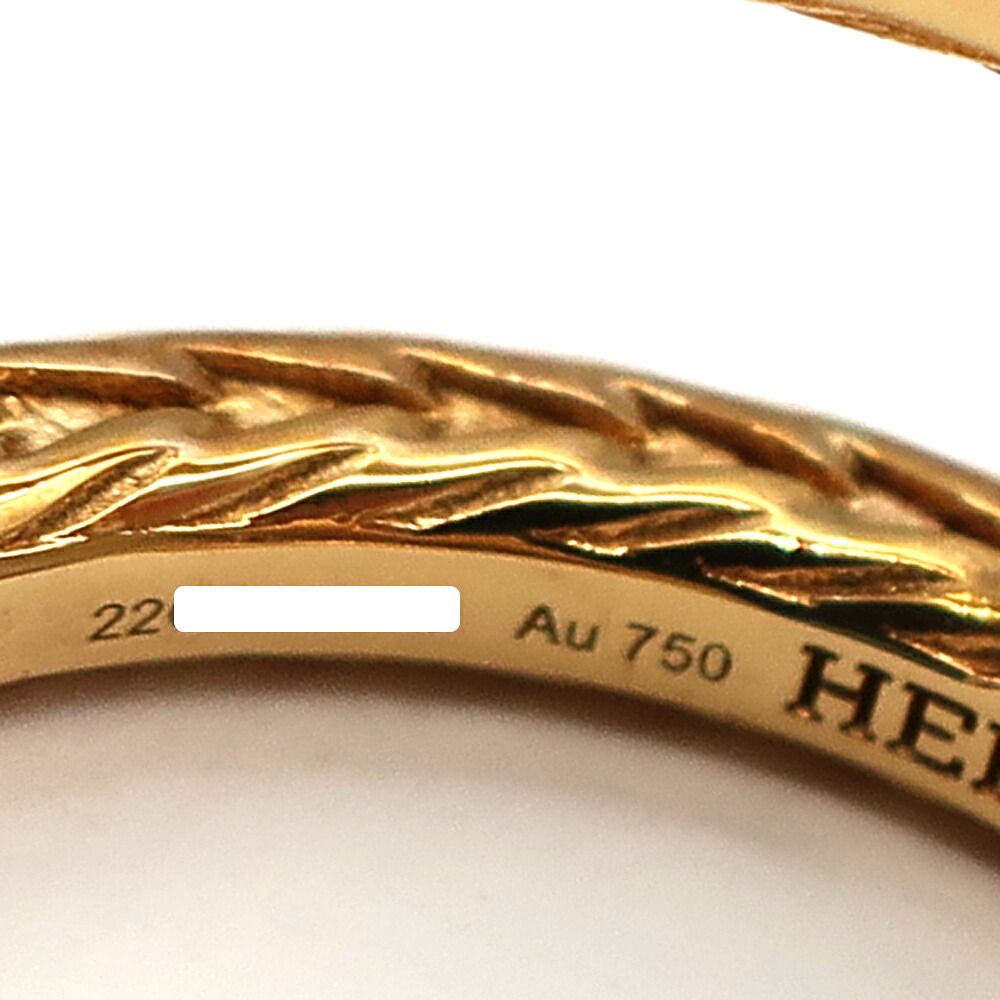 Hermes Chaine D'ancre Danae Ring Small 52 18k Yellow Gold — view 6