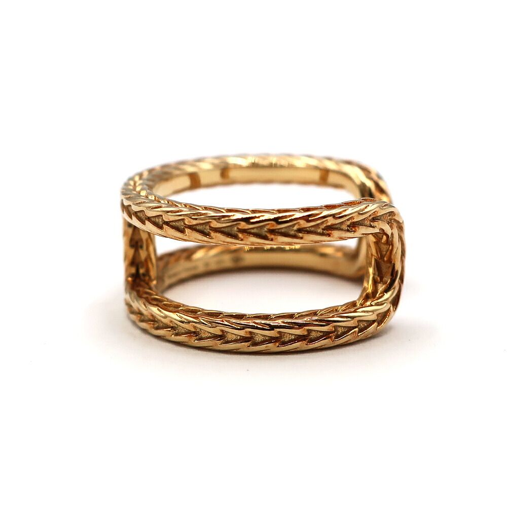 Hermes Chaine D'ancre Danae Ring Small 52 18k Yellow Gold — view 3