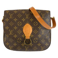 Louis Vuitton Monogram Saint-cloud Brown Gold Shoulder Bag Pochette