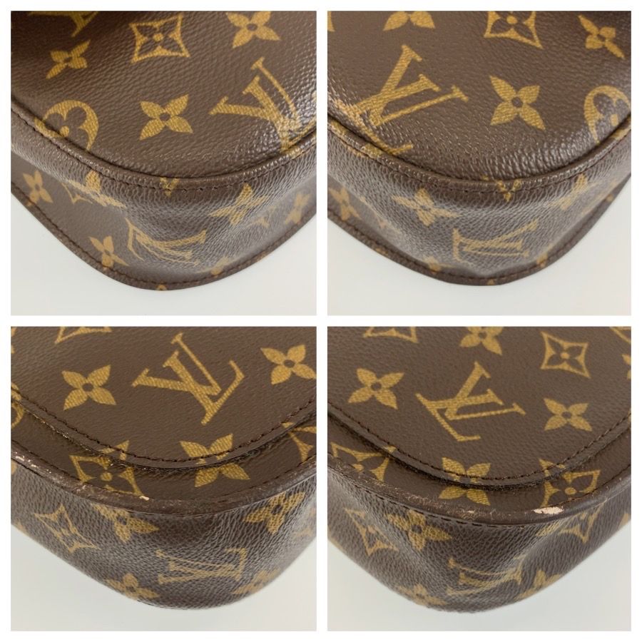 Louis Vuitton Monogram Saint-cloud Brown Gold Shoulder Bag Pochette — view 4
