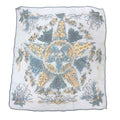 Hermes Things Scarf Carre 40 Pythagore Silk Muslin Light Blue