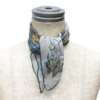 Hermes Things Scarf Carre 40 Pythagore Silk Muslin Light Blue — view 2
