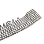 Dior Mitzah Houndstooth Ribbon Scarf All Over Print Beige Black — view 6