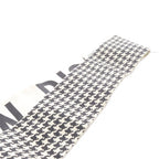 Dior Mitzah Houndstooth Ribbon Scarf All Over Print Beige Black — view 4