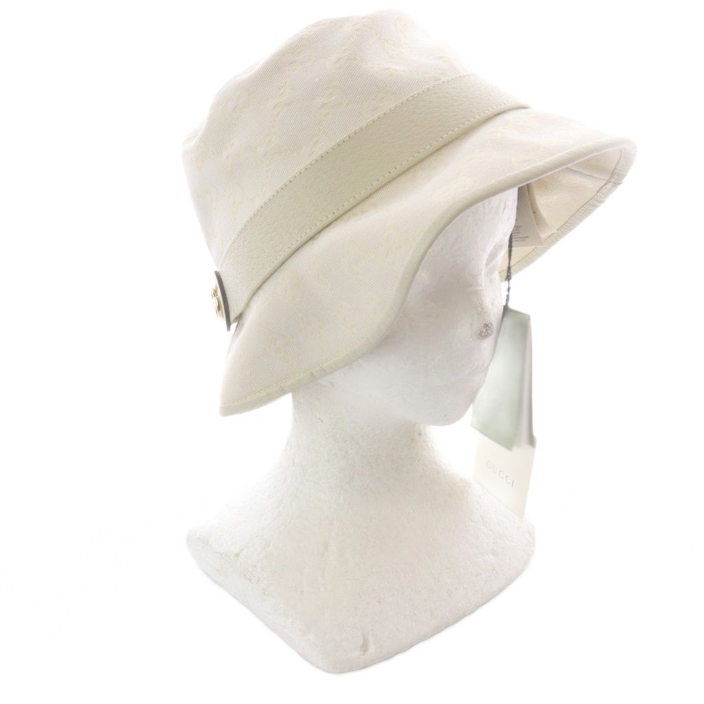 Gucci GG Canvas Bucket Hat M White — view 4