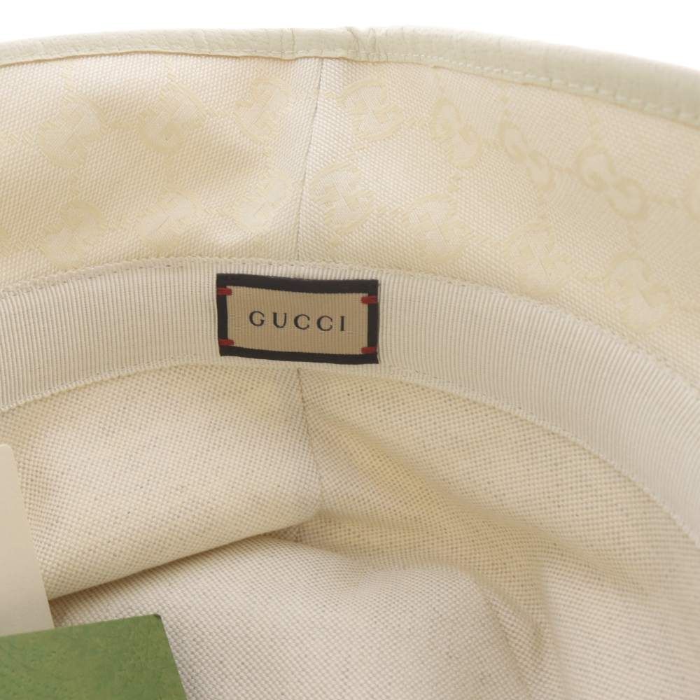 Gucci GG Canvas Bucket Hat M White — view 6