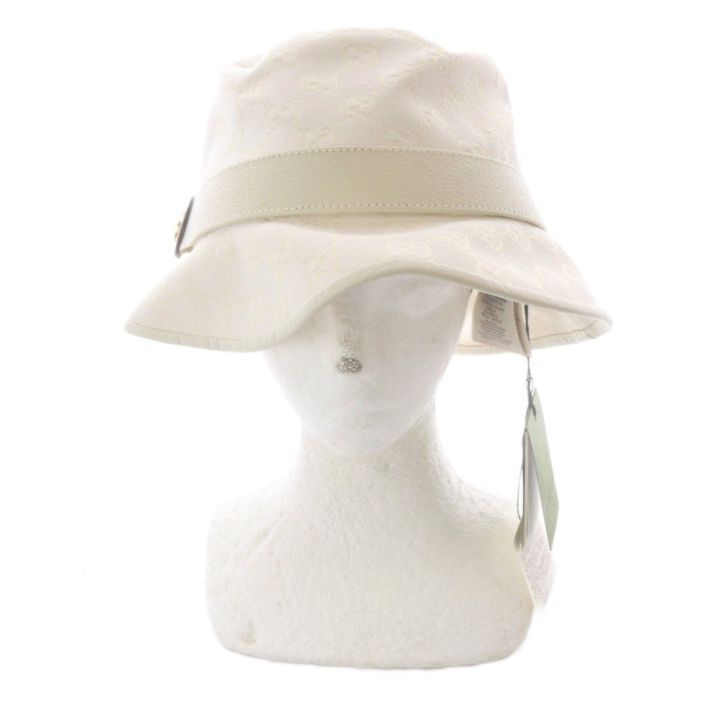 Gucci GG Canvas Bucket Hat M White — view 2