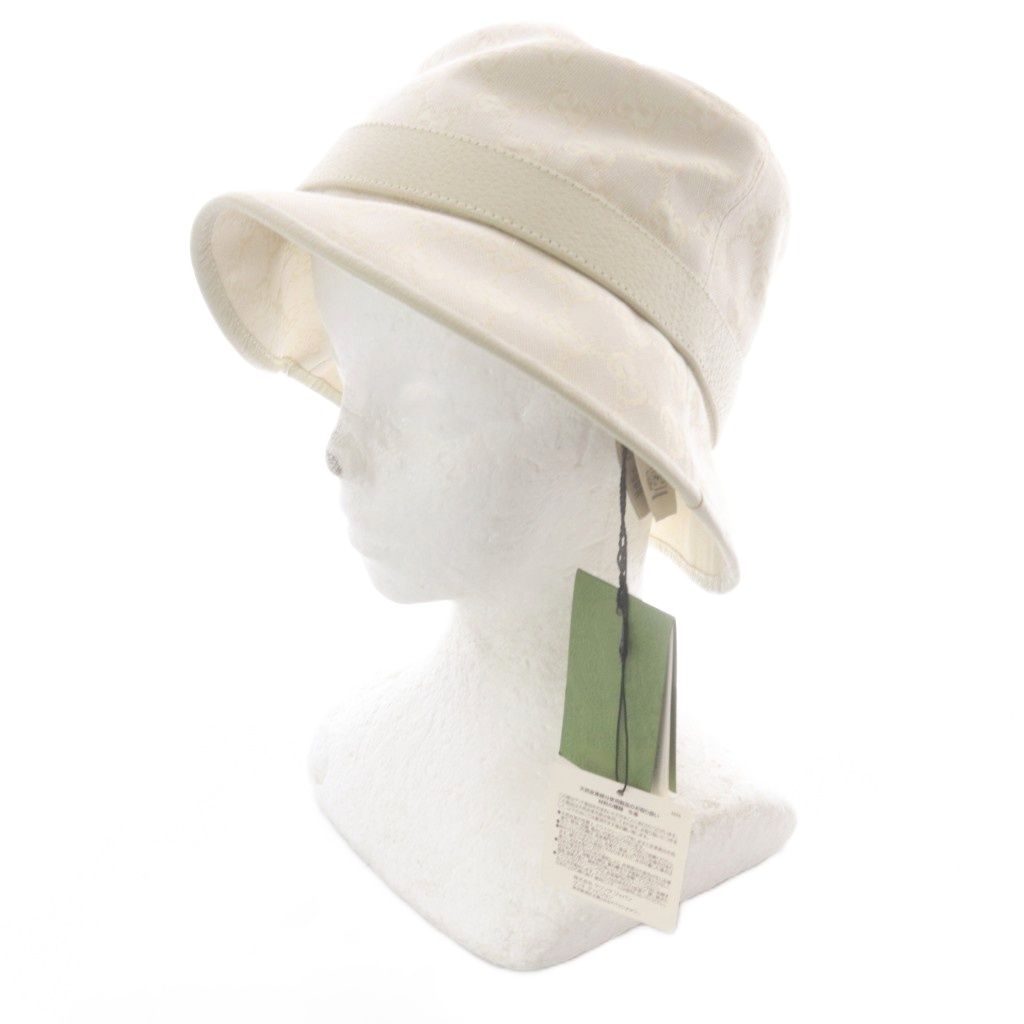 Gucci GG Canvas Bucket Hat M White