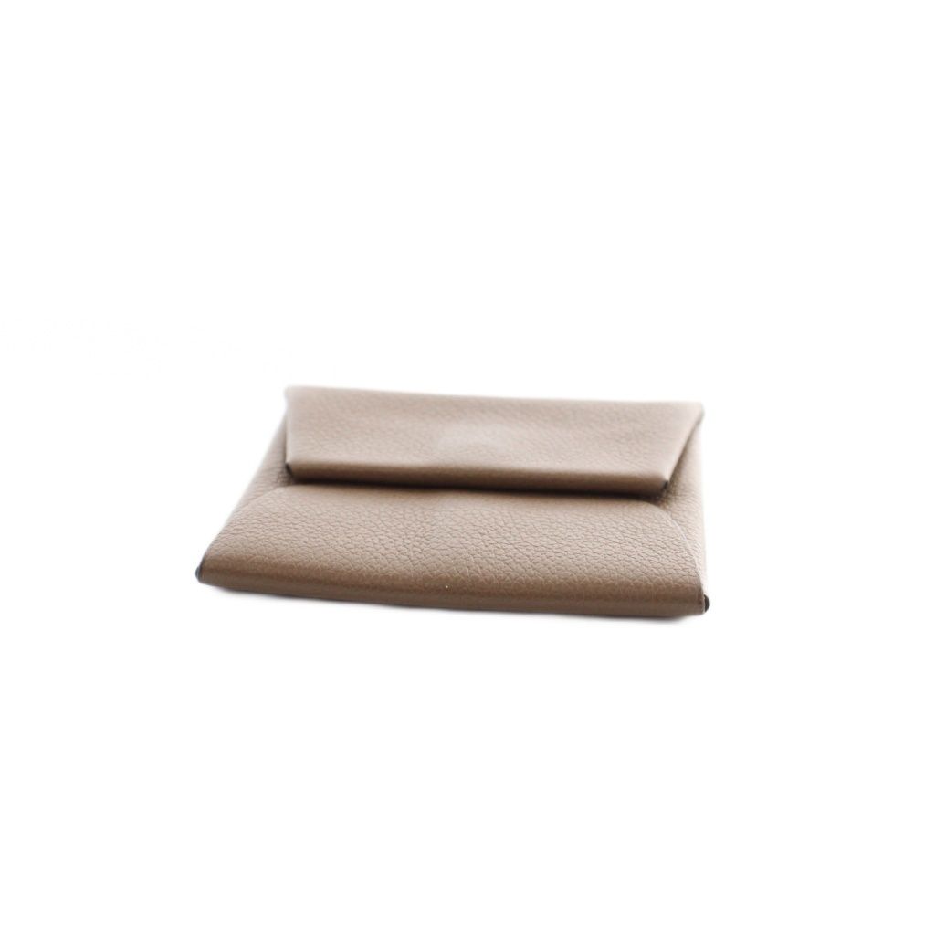 Hermes Bastia Coin Purse Leather Brown — view 4