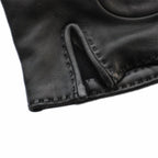 Hermes Soya Kelly Leather Gloves 6.5 Black — view 6