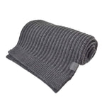 Loewe Scarf Anagram Logo Patch Wool Gray