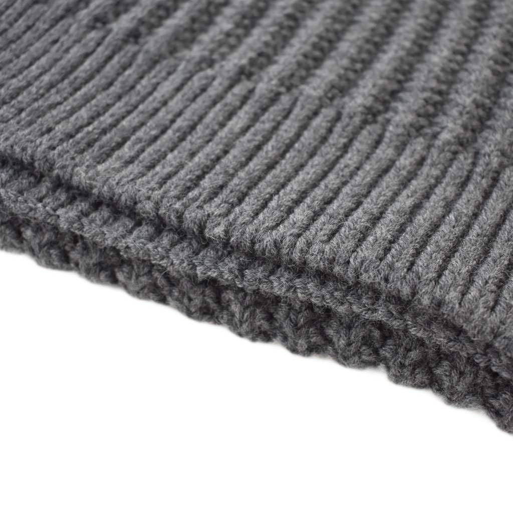 Loewe Scarf Anagram Logo Patch Wool Gray — view 6