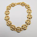 Chanel Quilted Gold Chain Long Necklace Choker First Era Vintage