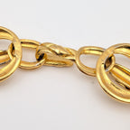 Chanel Quilted Gold Chain Long Necklace Choker First Era Vintage — view 8
