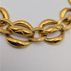 Chanel Quilted Gold Chain Long Necklace Choker First Era Vintage — view 2