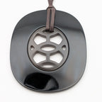 Hermes Rift GM Buffalo Horn Necklace Black Pendant — view 5