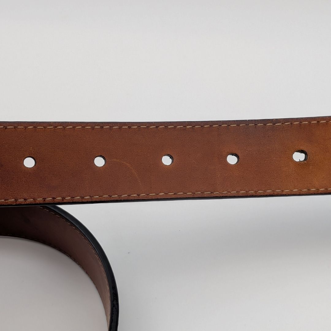 Louis Vuitton Ceinture Initial Epi Noir Belt Logo Black Silver — view 7