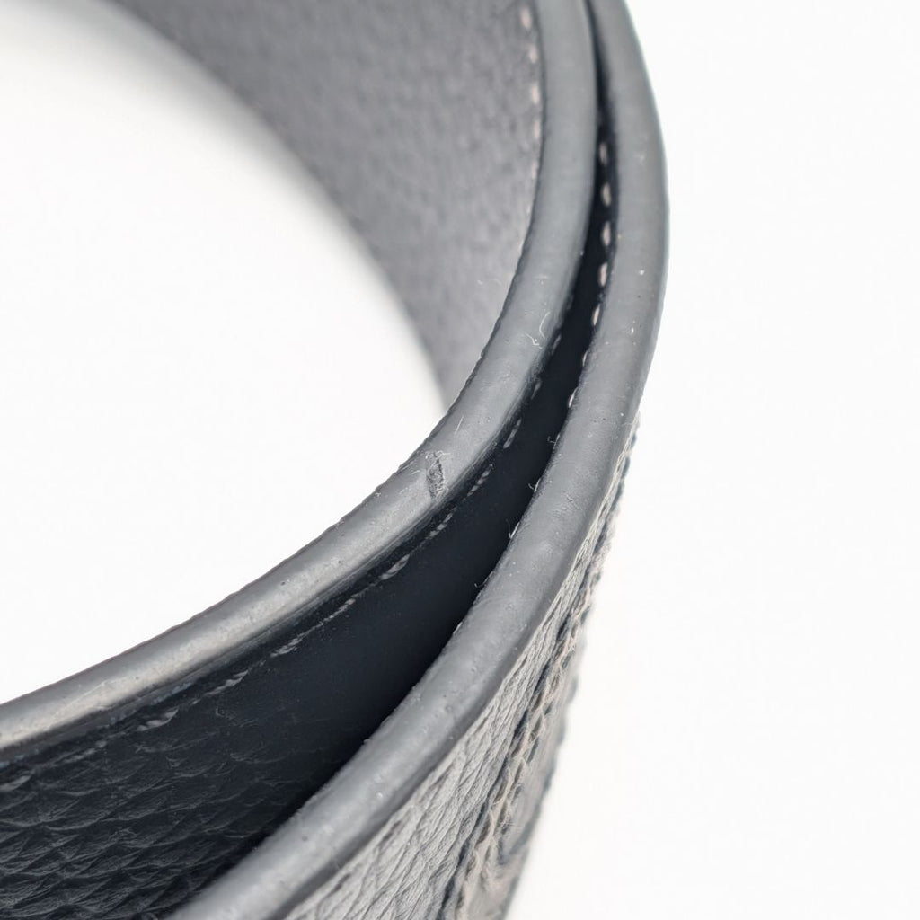 Louis Vuitton Taurillon Clemence Leather Black Gray Shoulder Strap Silver — view 2