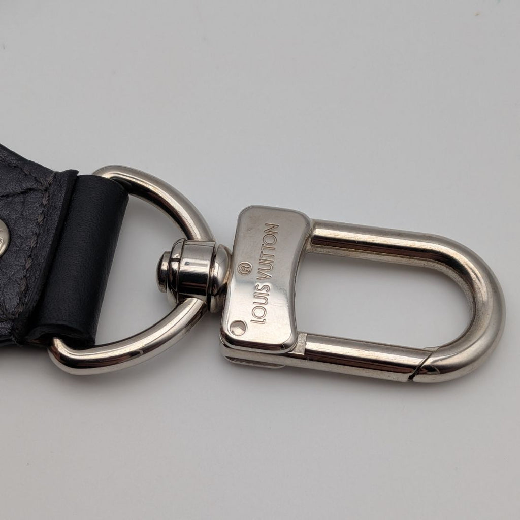 Louis Vuitton Taurillon Clemence Leather Black Gray Shoulder Strap Silver — view 5