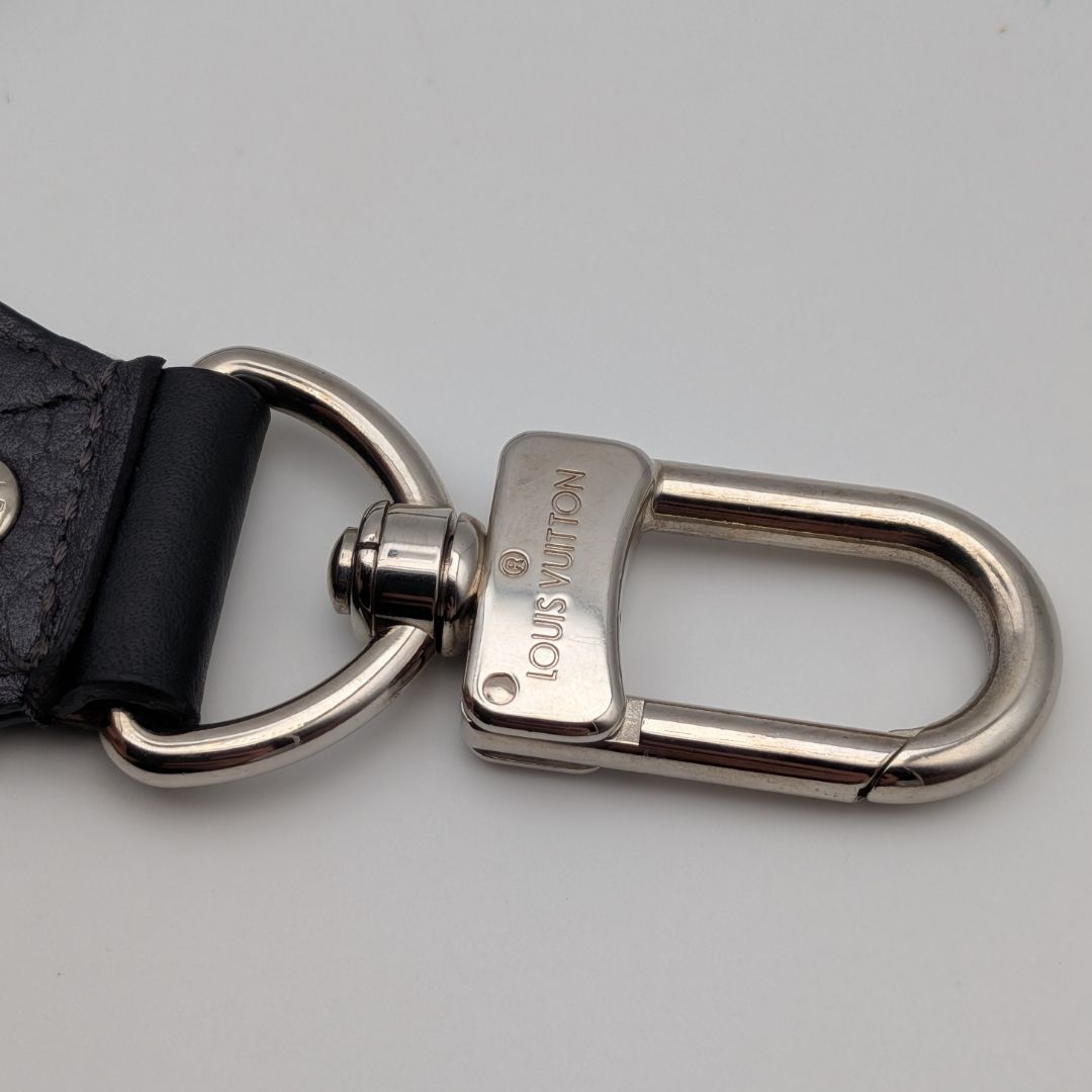 Louis Vuitton Taurillon Clemence Leather Black Gray Shoulder Strap Silver — view 5