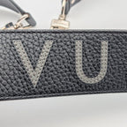 Louis Vuitton Taurillon Clemence Leather Black Gray Shoulder Strap Silver — view 7