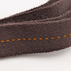 Hermes Shoulder Strap Canvas Caravan Horizontal Dark Brown Silver Adjustable — view 5