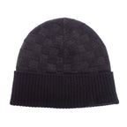 Louis Vuitton Beanie Neopte Damier Knit Cap Wool Black Hat — view 6