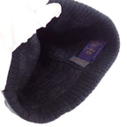 Louis Vuitton Beanie Neopte Damier Knit Cap Wool Black Hat — view 7