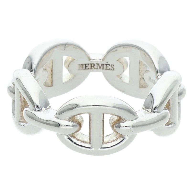 Hermes Chaine D'ancre Enchainee PM Silver Ring