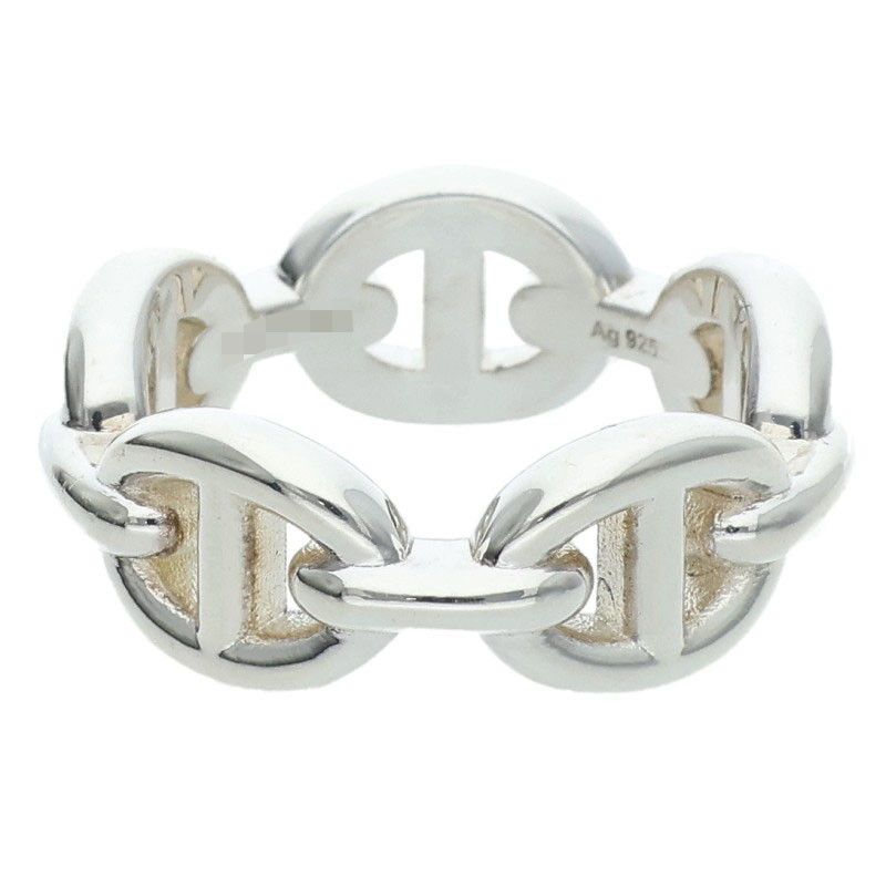 Hermes Chaine D'ancre Enchainee PM Silver Ring — view 2
