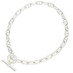 Hermes Chaine D'ancre Silver Choker Necklace GM — view 2