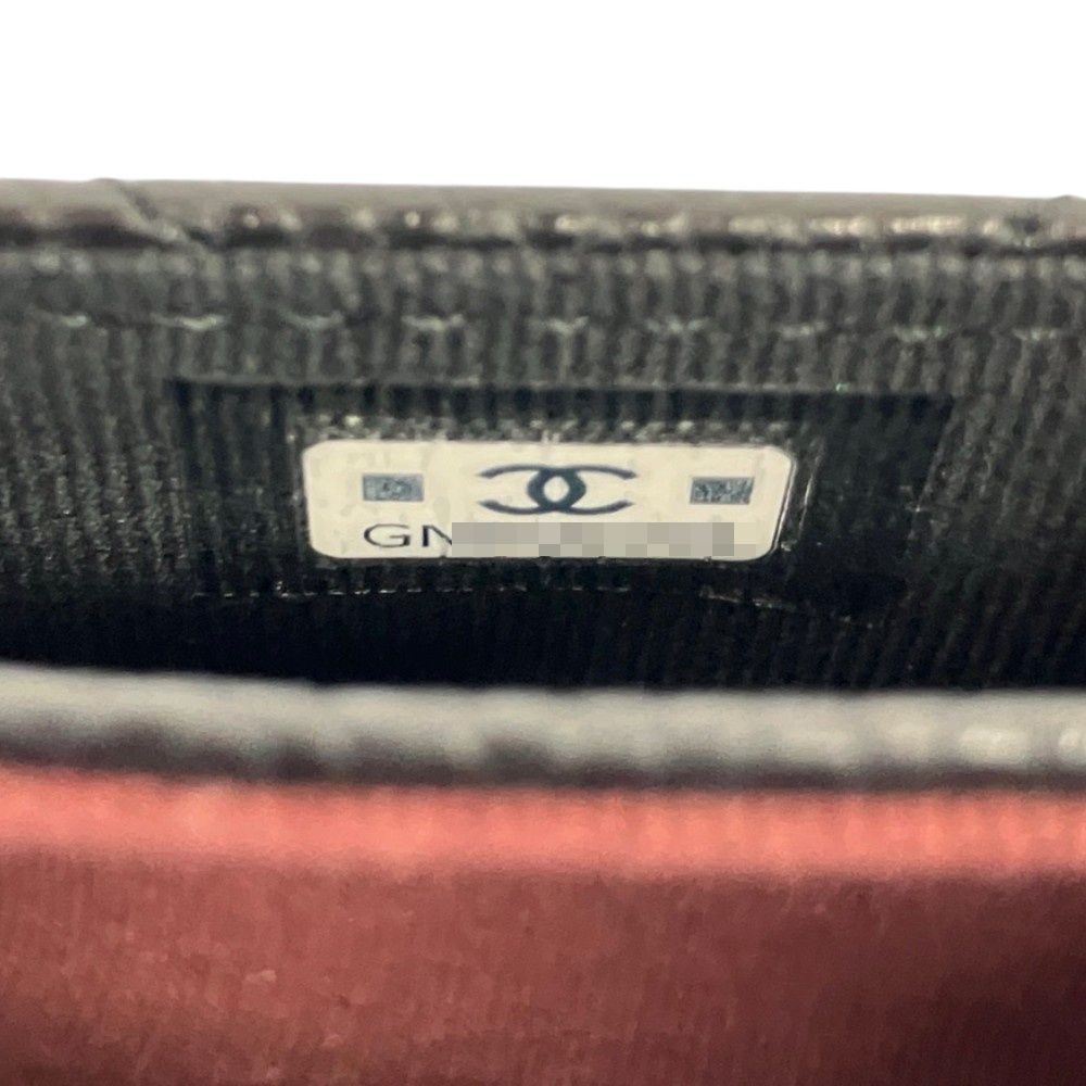 Chanel Timeless Classic Line Quilted Caviar Leather Flap Card Case Black — view 8