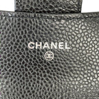 Chanel Timeless Classic Line Quilted Caviar Leather Flap Card Case Black — view 7