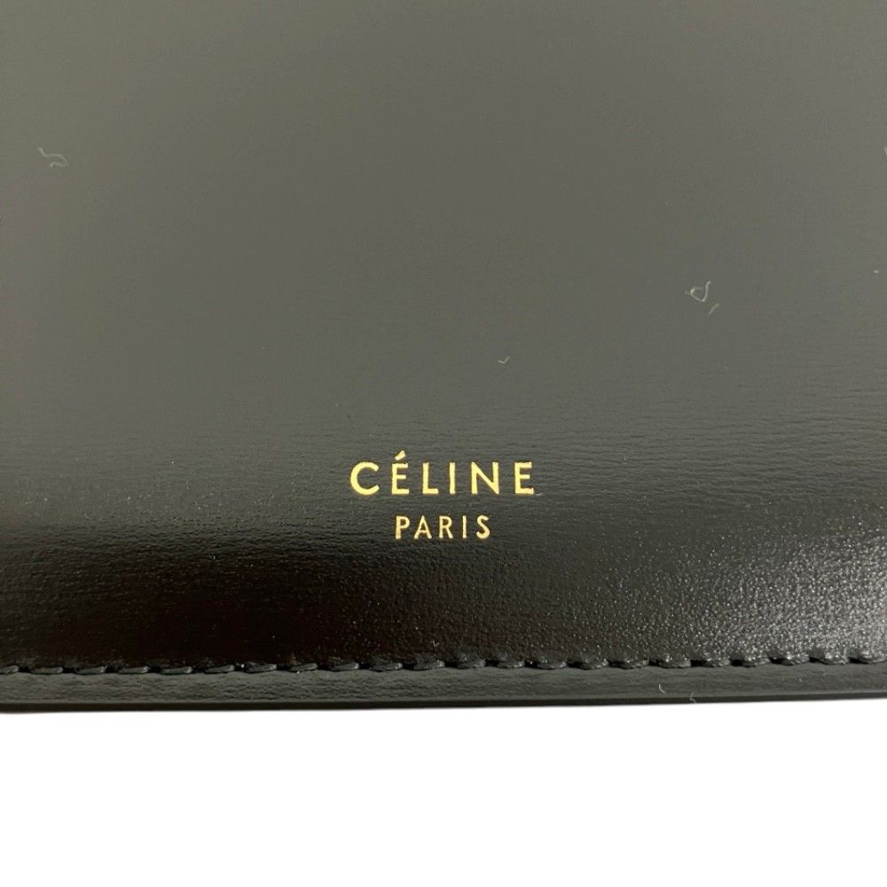 Celine Phoebe Philo Era Clasp Medium Leather Handbag Black — view 4
