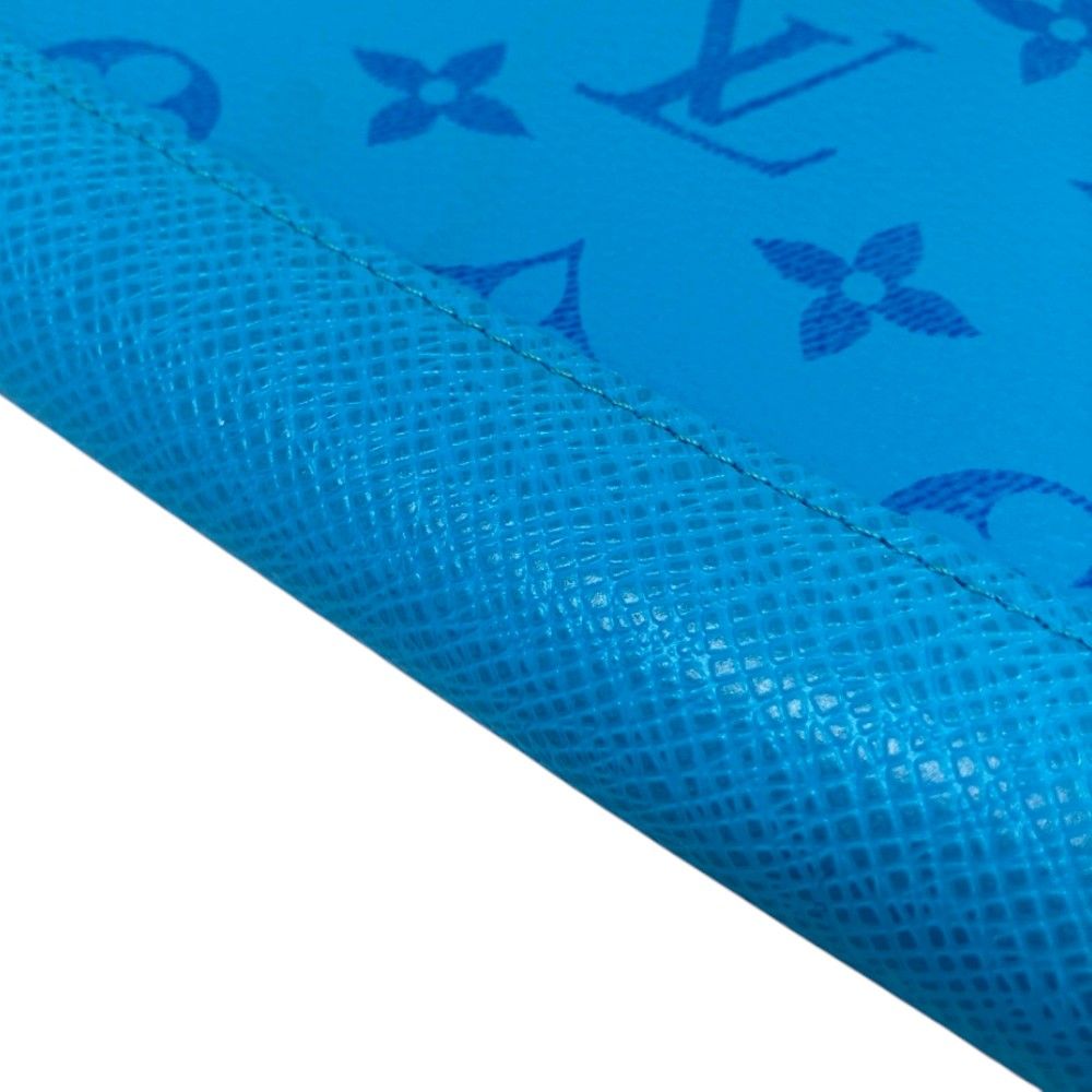 Louis Vuitton Taigarama Zippy Wallet Horizontal Blue Lagoon — view 6