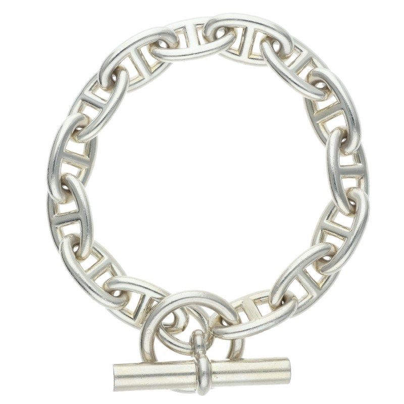 Hermes Chaine D'ancre GM Silver Bracelet
