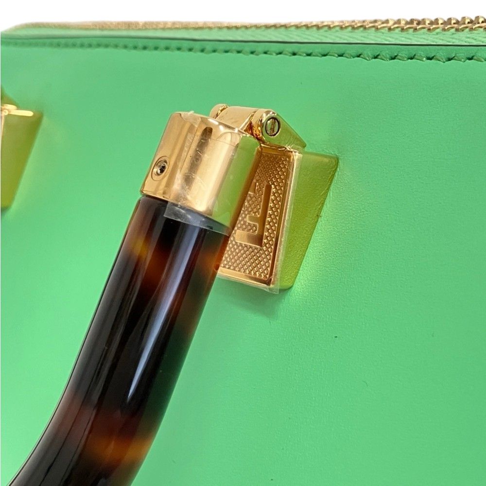 Fendi by the Way Mini Tortoiseshell 2-Way Shoulder Bag Light Green — view 8