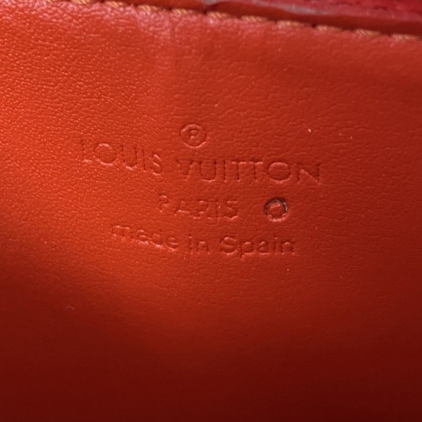 Louis Vuitton Pouch Monogram Vernis Flower Lexington Orange — view 8