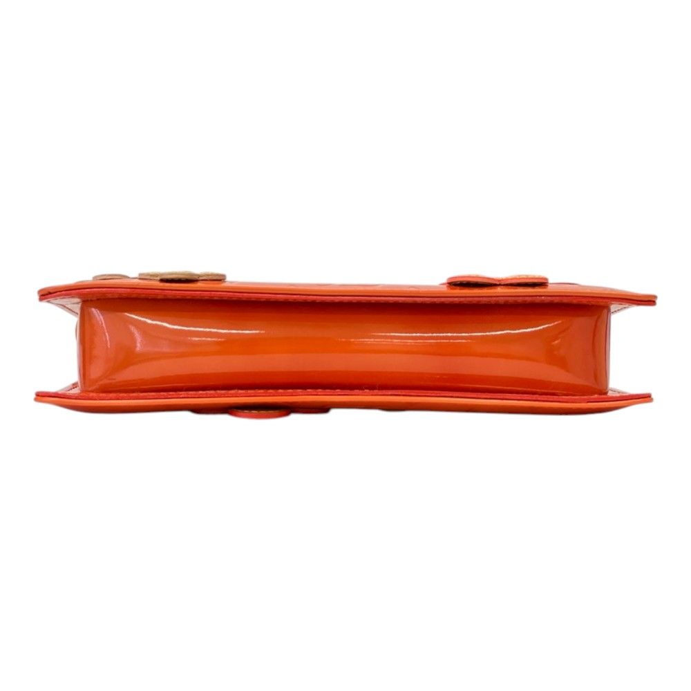 Louis Vuitton Pouch Monogram Vernis Flower Lexington Orange — view 4
