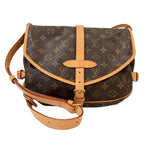 Louis Vuitton Saumur 30 Monogram Shoulder Bag Brown — view 3