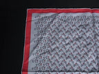Hermes Scarf Carre 45 Gray Red Silk 100% Petit Horse Riding — view 2