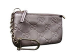 Gucci Coin Purse Guccissima Light Metallic Purple Leather Gold
