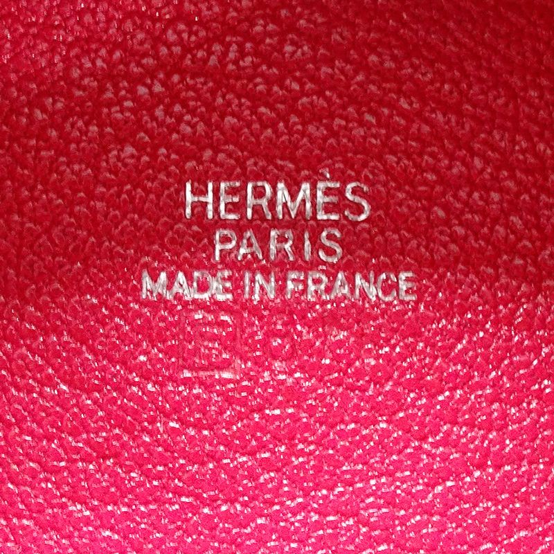 Hermes Wallet Zulu Coin Purse Chevre Pink Compact — view 6