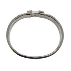 Hermes Bangle Bracelet Clic H PM Metal Silver Orange — view 5