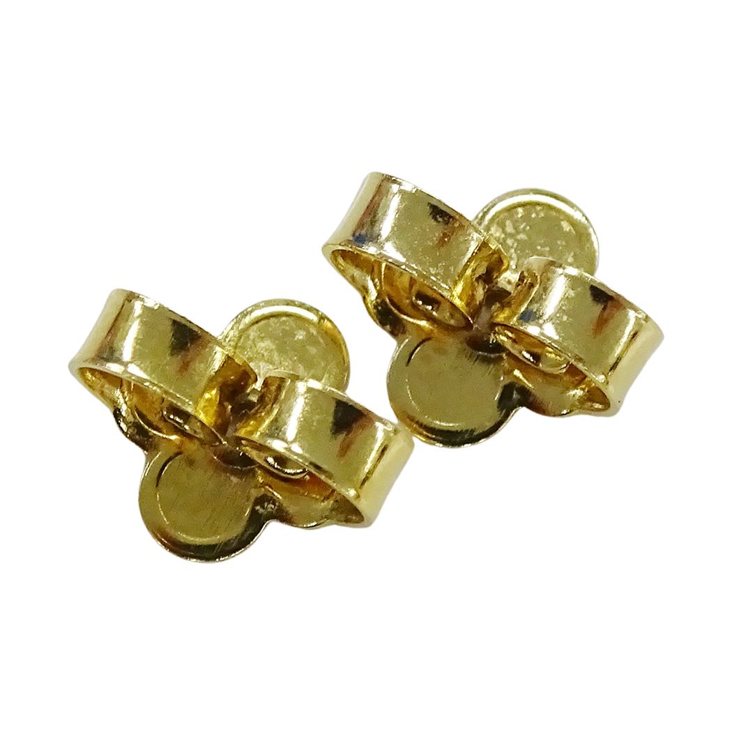 Louis Vuitton Earrings Metal Rhinestone LV Gold — view 5